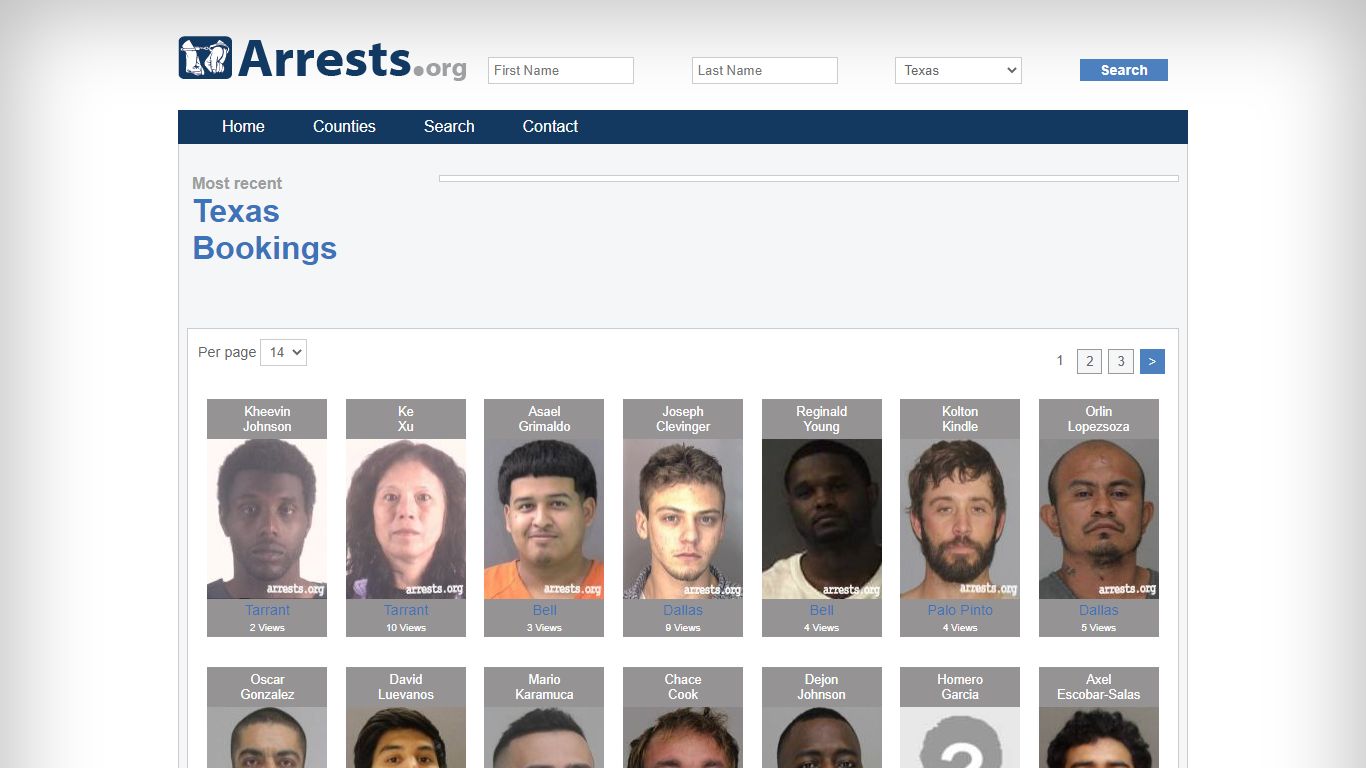 Texas Arrests and Inmate Search